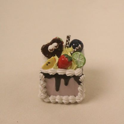 Clay Dessert Sculpture Handmade Ceramic Cake Home Decor